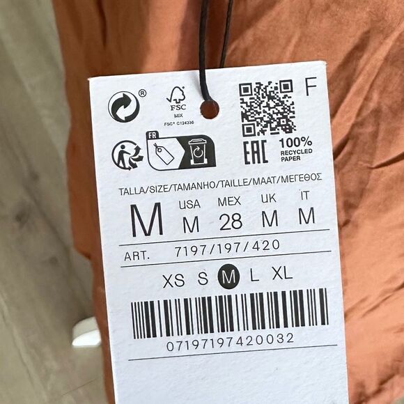 STRADIVARIUS | Camel | DRESS WITH CRISS-CROSS BACK - Picture 10 of 13